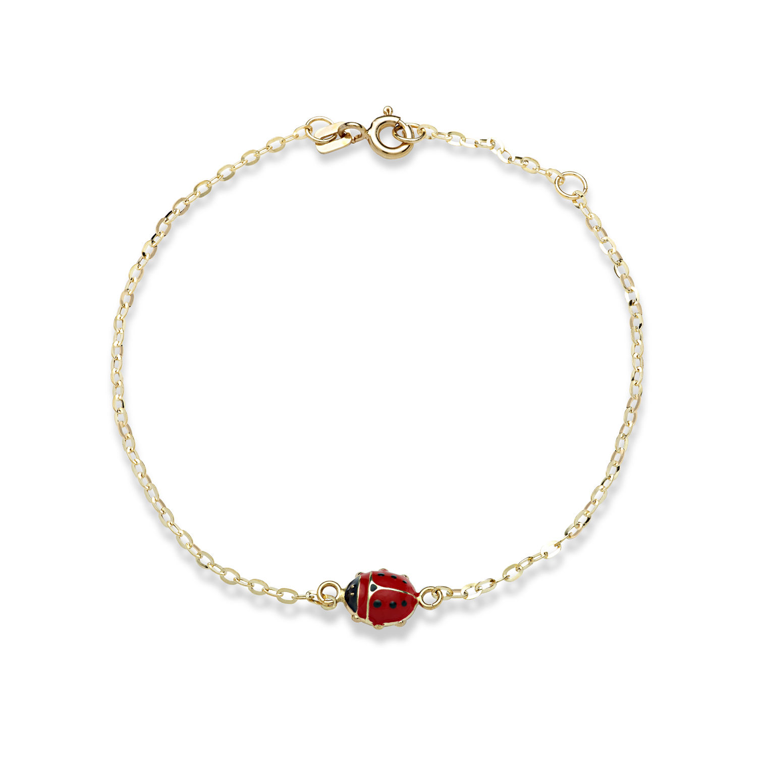 Bracciale Coccinella in Oro e smalto Ambrosia