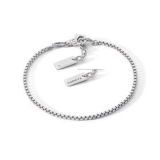 Bracciale in Argento e Diamante bianco Collezione Chain Comete Gioielli