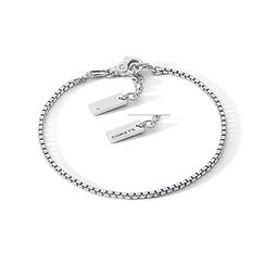 Zilveren armband met witte diamant Collectie Chain Comete Sieraden