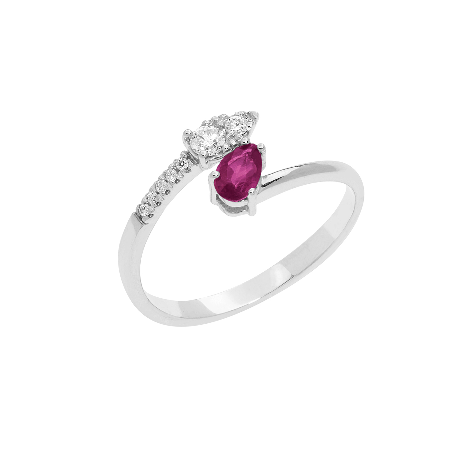 Anelli con Rubini, Oro e diamanti Comete Gioielli