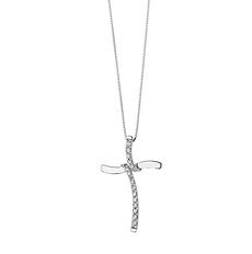 Girocollo Croce in Oro e Diamanti della Collezione Croci Comete Gioielli