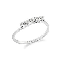 375‰ Gold Ring and White Diamond Story of Light Collection