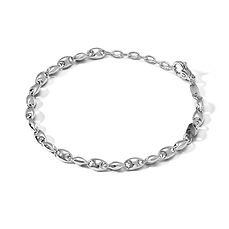 Zilveren armband met zwarte keramische elementen uit de Royal Comete sieraden collectie