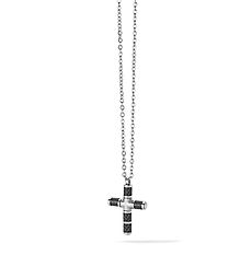 Collana in acciaio e trattamento PVD nero della Collezione Texture Comete Gioielli