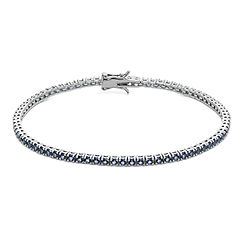 Tennis in 925‰ silver and blue zirconia from the Men's Tennis Collection Comete Jewelry
