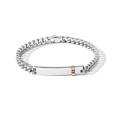 Roosa pvd ja teemantidega terasest käevõru Elegant Comete Sieraden kollektsioonist.