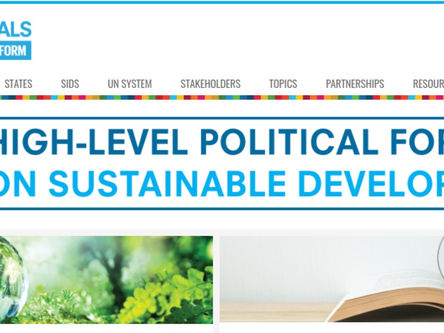 7月 国連持続可能な開発に関するハイレベル政治フォーラム開催