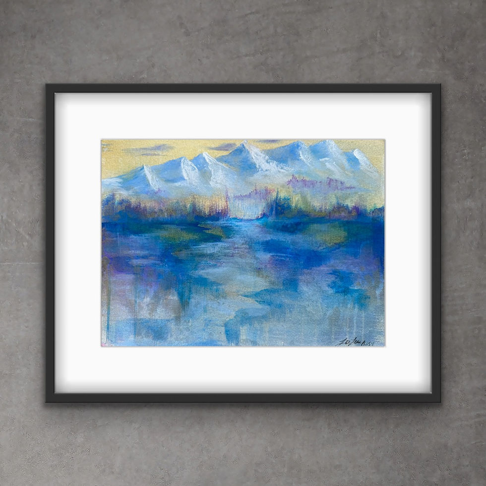 Thumbnail: “Be still my soul”, Mixed Media, Blue Ridge Mountains