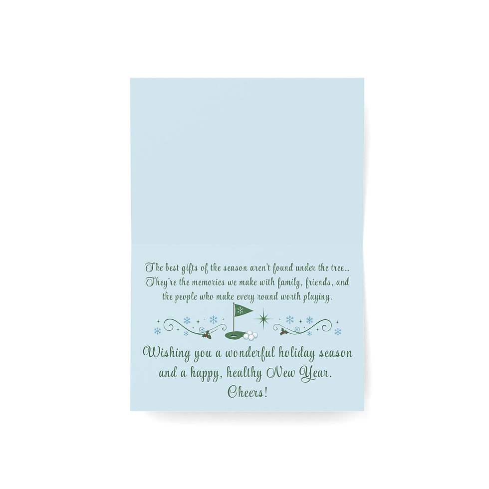 Thumbnail: Whimsical Golf Holiday Card | Winter Wonderland Greetings