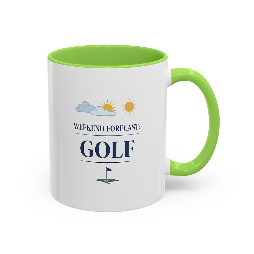 Thumbnail: Weekend Forecast Golf Mug 11oz| Father's Day Birthday Golf Tournaments Groomsmen