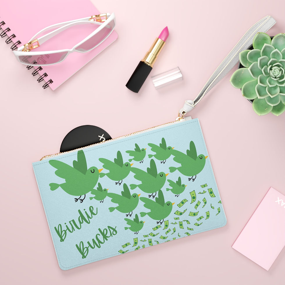 Thumbnail: Birdie Bucks Clutch | Golf Gift for Women | Golfer's Cute Accessory