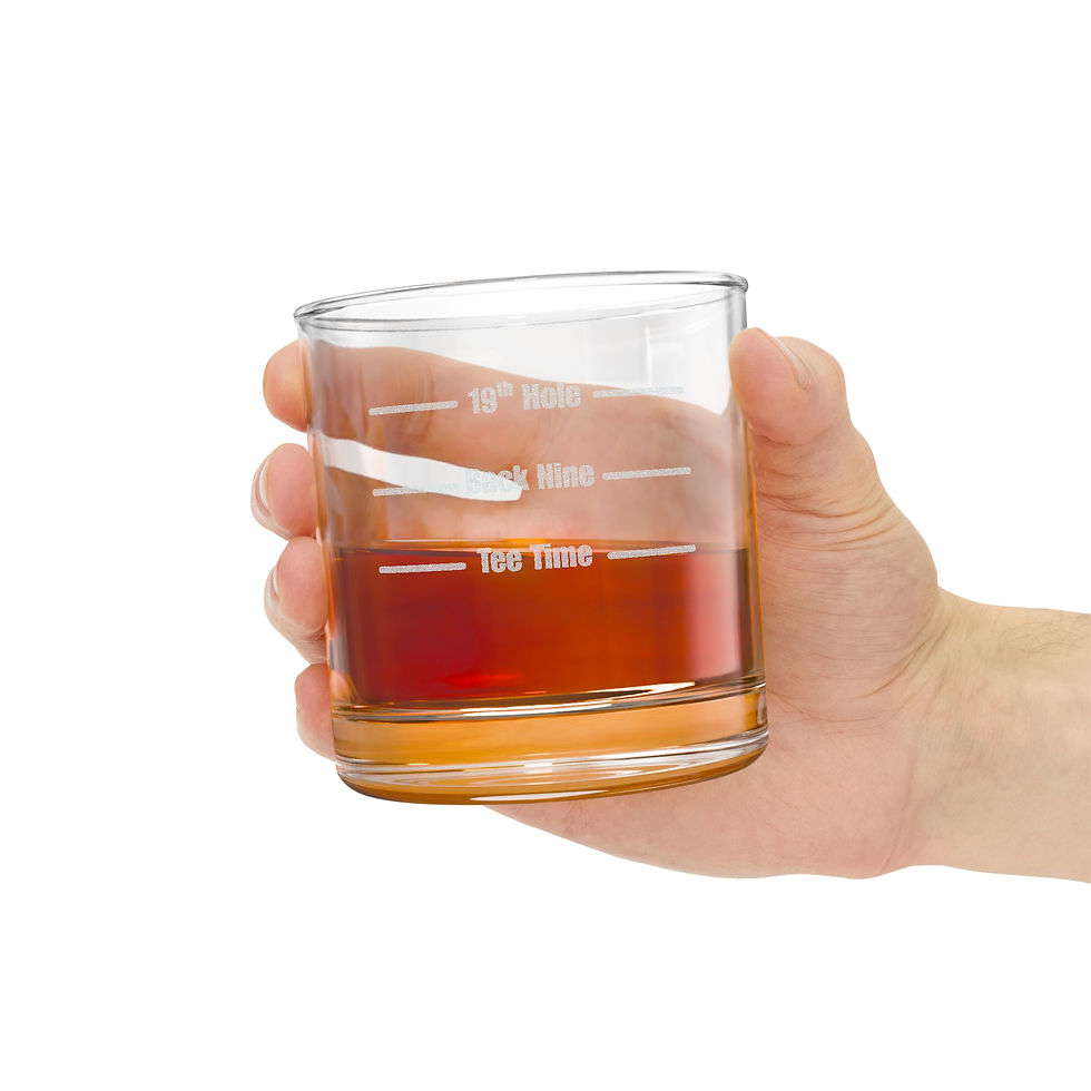 Thumbnail: Gift for Golfer | Engraved Golf Themed Whiskey Glass | Christmas & Father’s Day
