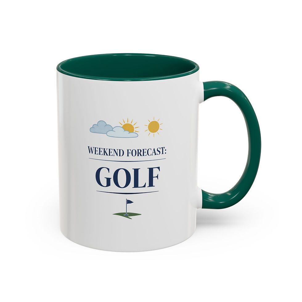 Thumbnail: Weekend Forecast Golf Mug 11oz| Father's Day Birthday Golf Tournaments Groomsmen