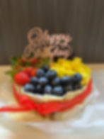 Basque Burnt Cheesecake with Fresh Fruit