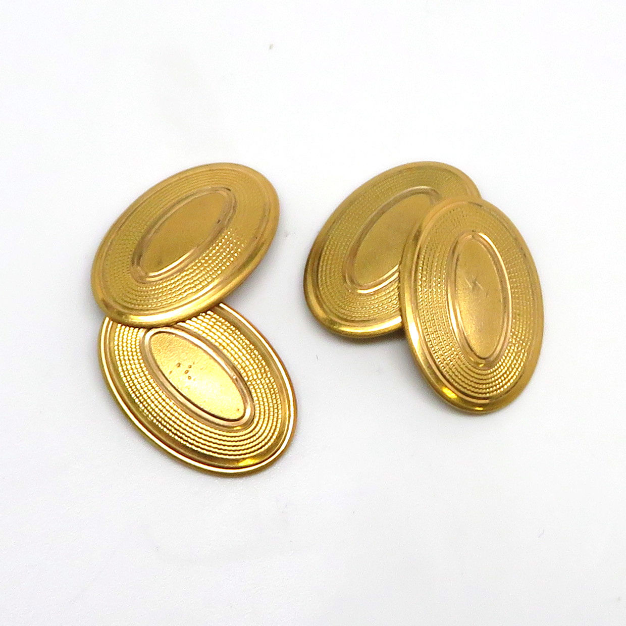 Gold Plate Cuff Links