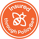 Fully insured through Policy Bee, underwritten by Axa Insurance.
