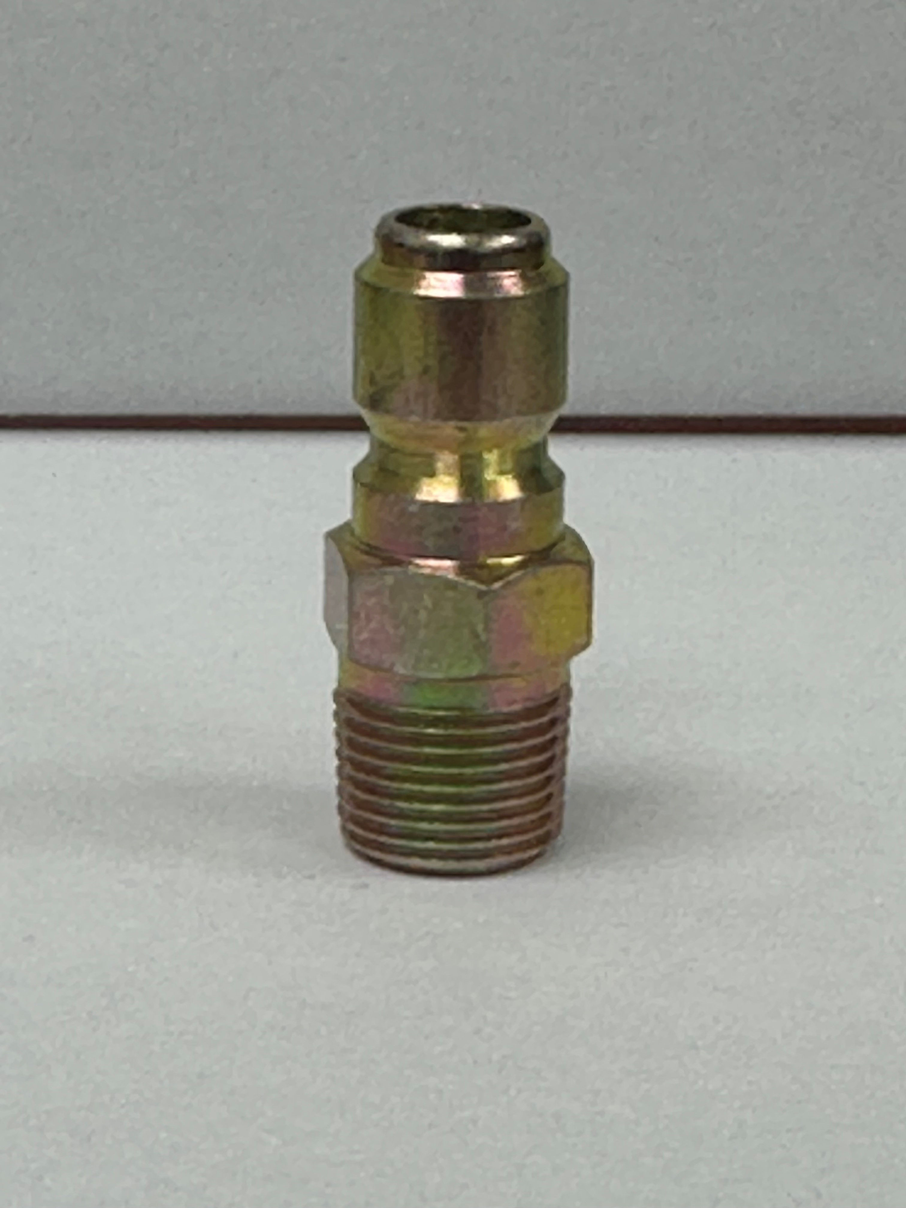 QD, Brass 3/8 MPT Plug, 5 Pack