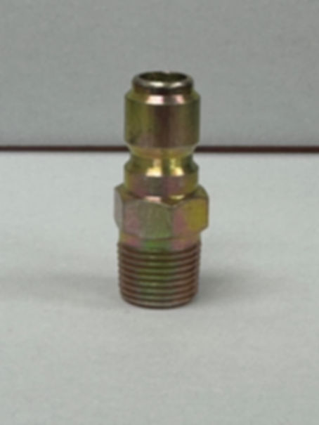 QD, Brass 3/8 MPT Plug, 5 Pack