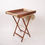 Thumbnail: Folding Serving Tray Stand with Palm Textile