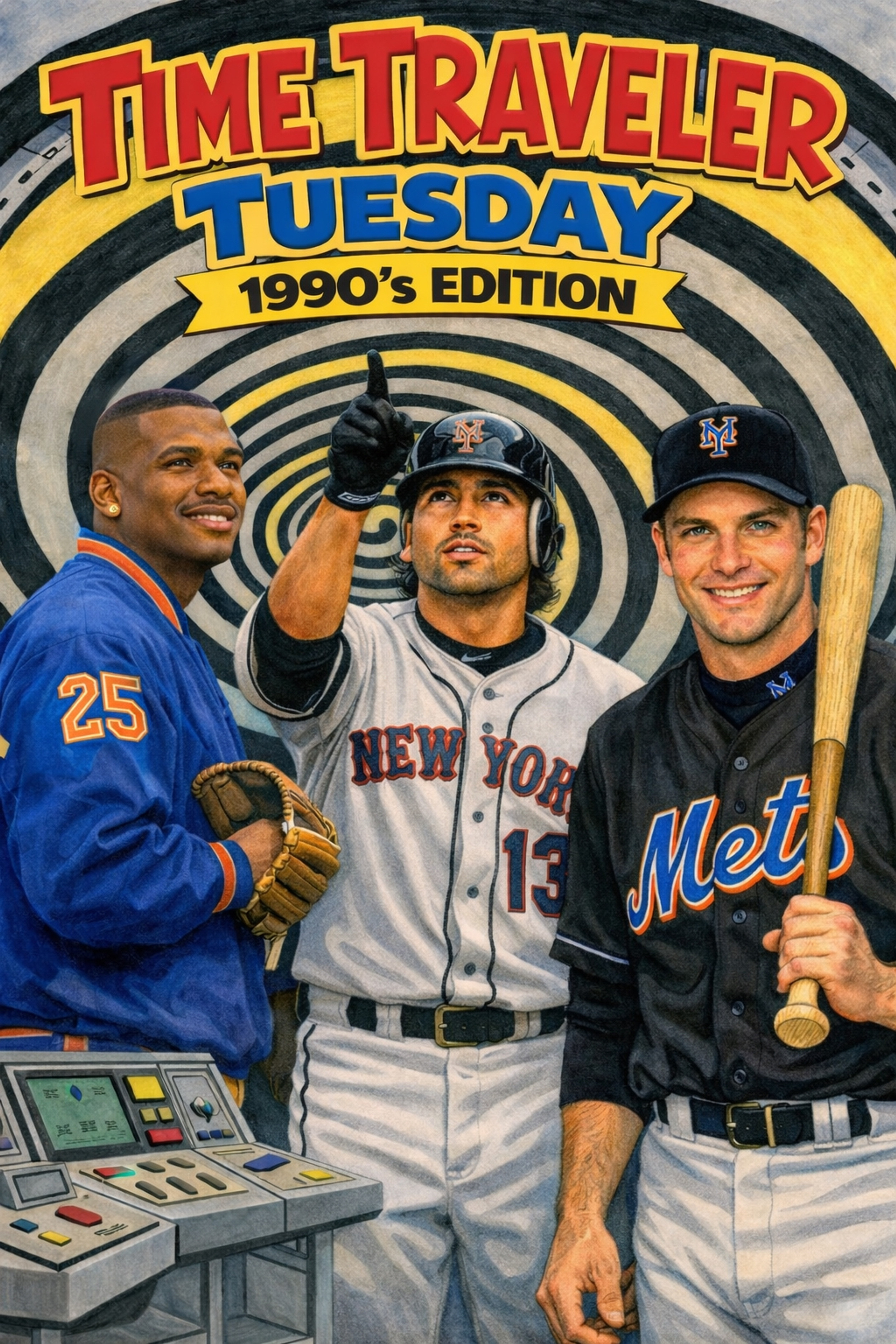 90s USA製 MLB New York Mets 優勝フォト 5分袖 XL Time Traveler Tuesdays: Mets' 3rd Basemen of the 90s; We're still
