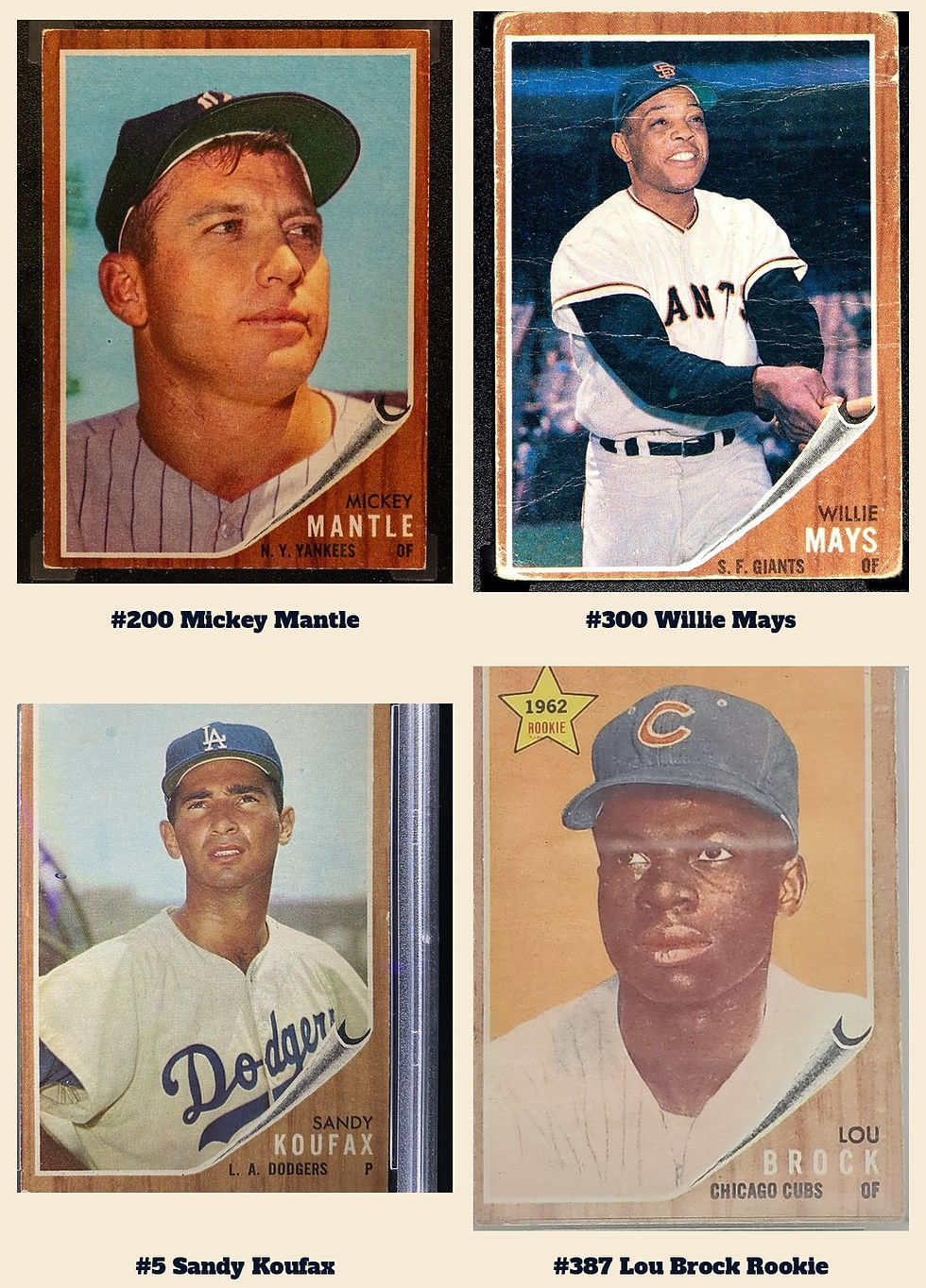 1962 Topps stars