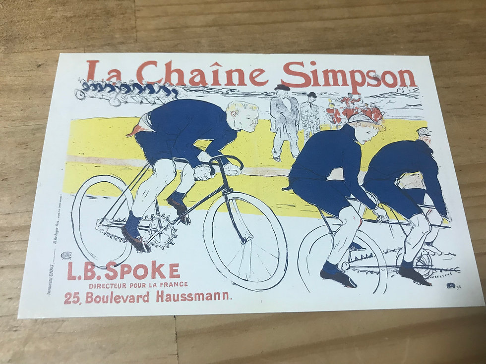 HENRI DE TOULOUSE-LAUTREC-velo