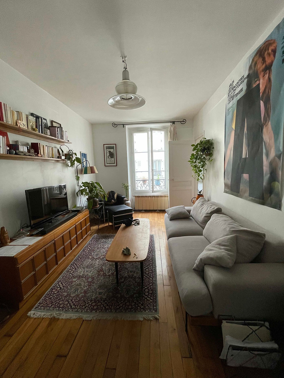 Parisで過ごしたお気に入りのアパートのsalon