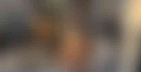 クイーンズでの滞在先の玄関にて