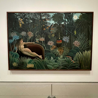 浜田マハの『楽園のカンヴァス』の表紙で使われているHenri resseau の絵画