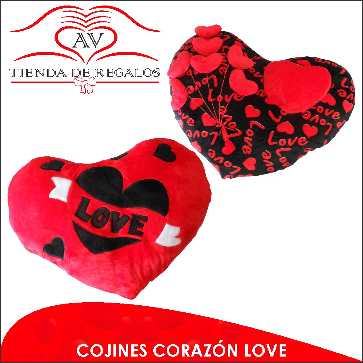 Cojines corazón