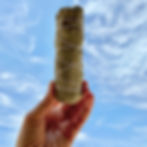 sage and eucalyptus smudge stick to cleanse negative and stagnant energy in your home, office, car, space