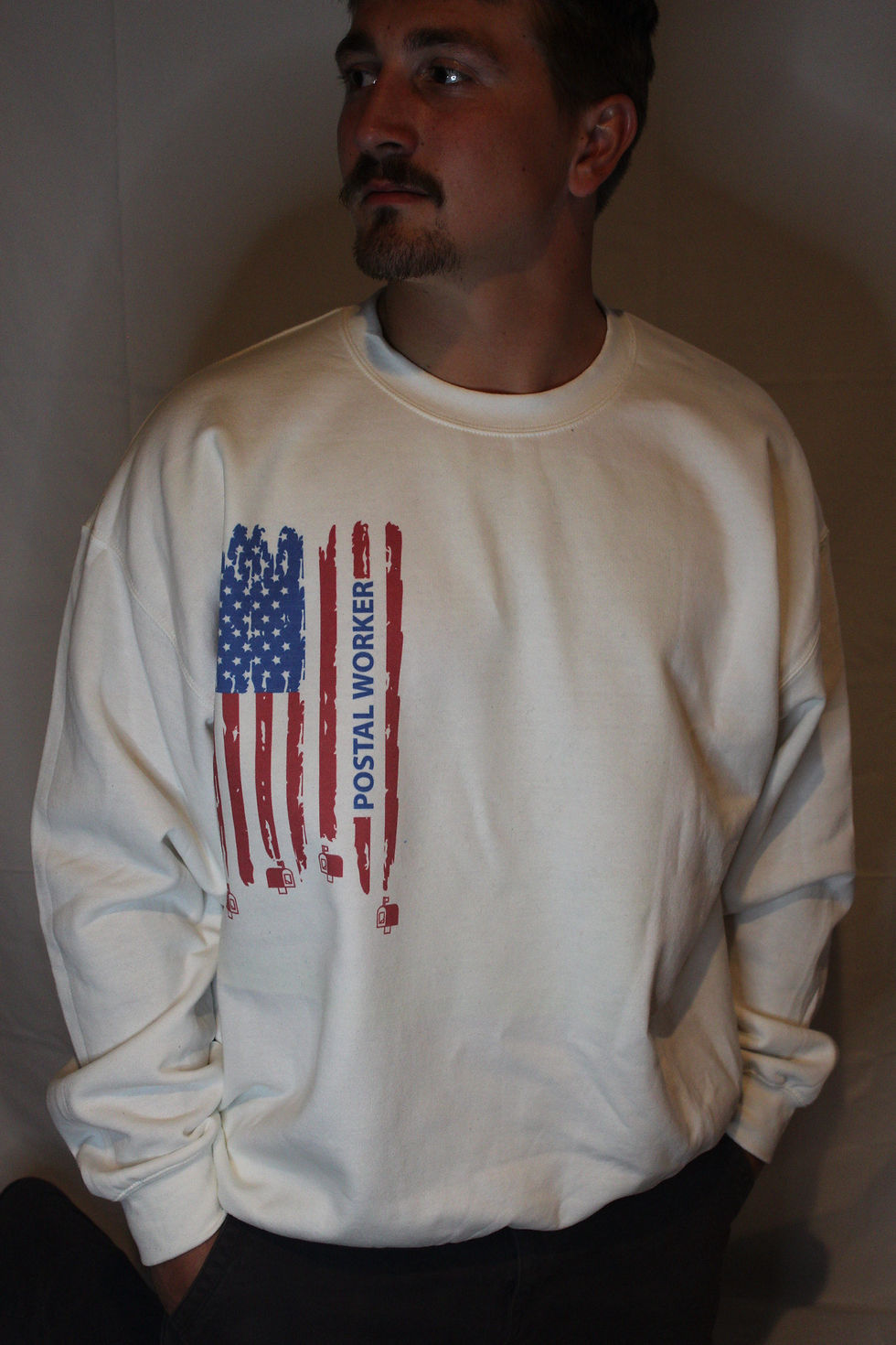 American Flag Postal Worker