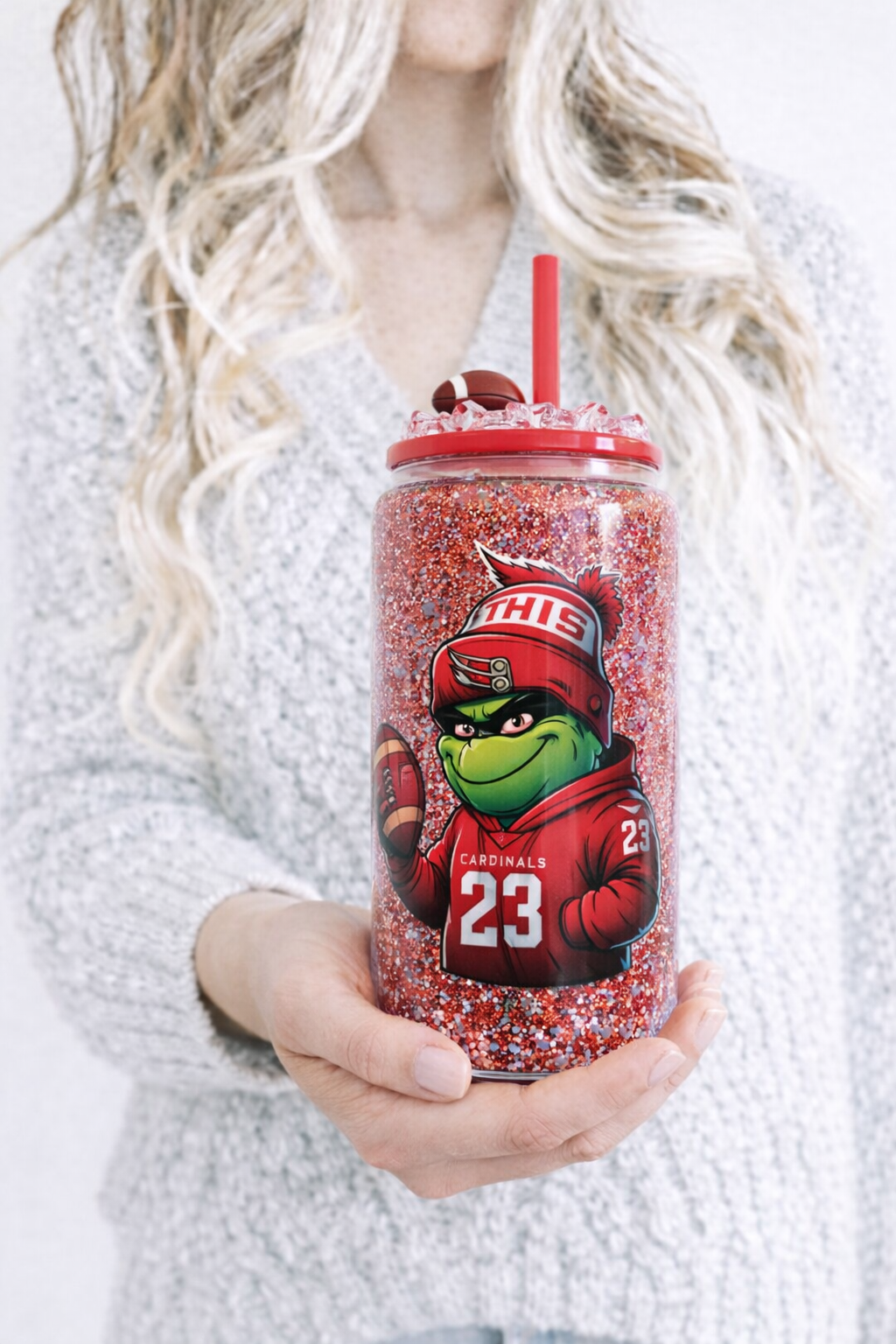 Cardinals snow globe tumbler