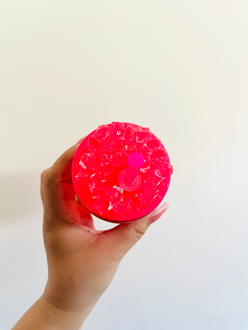 Thumbnail: Pink redbull snow globe tumbler