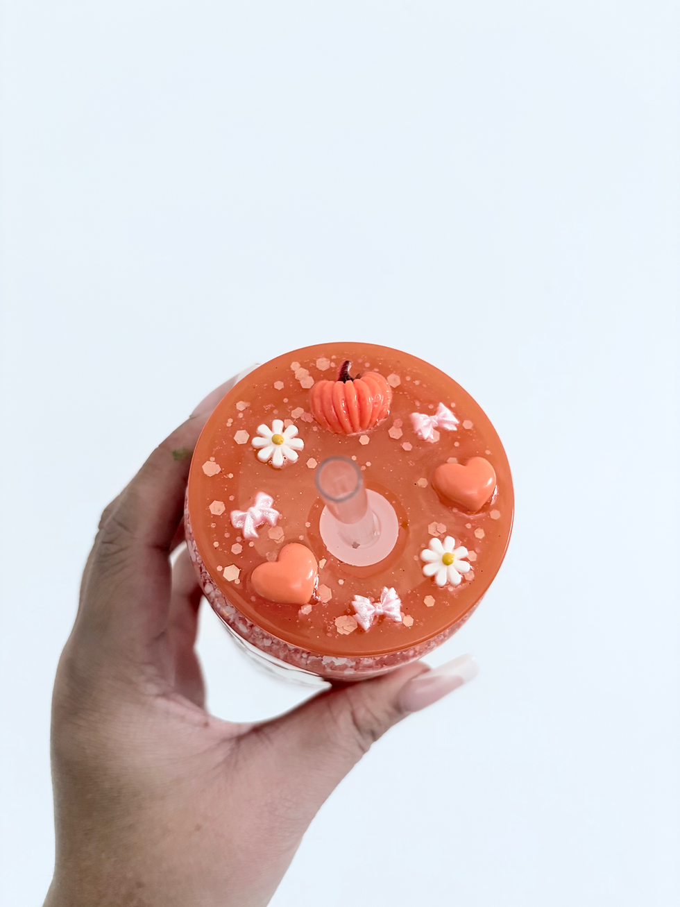 Thumbnail: Pumpkin spice snow globe tumbler 