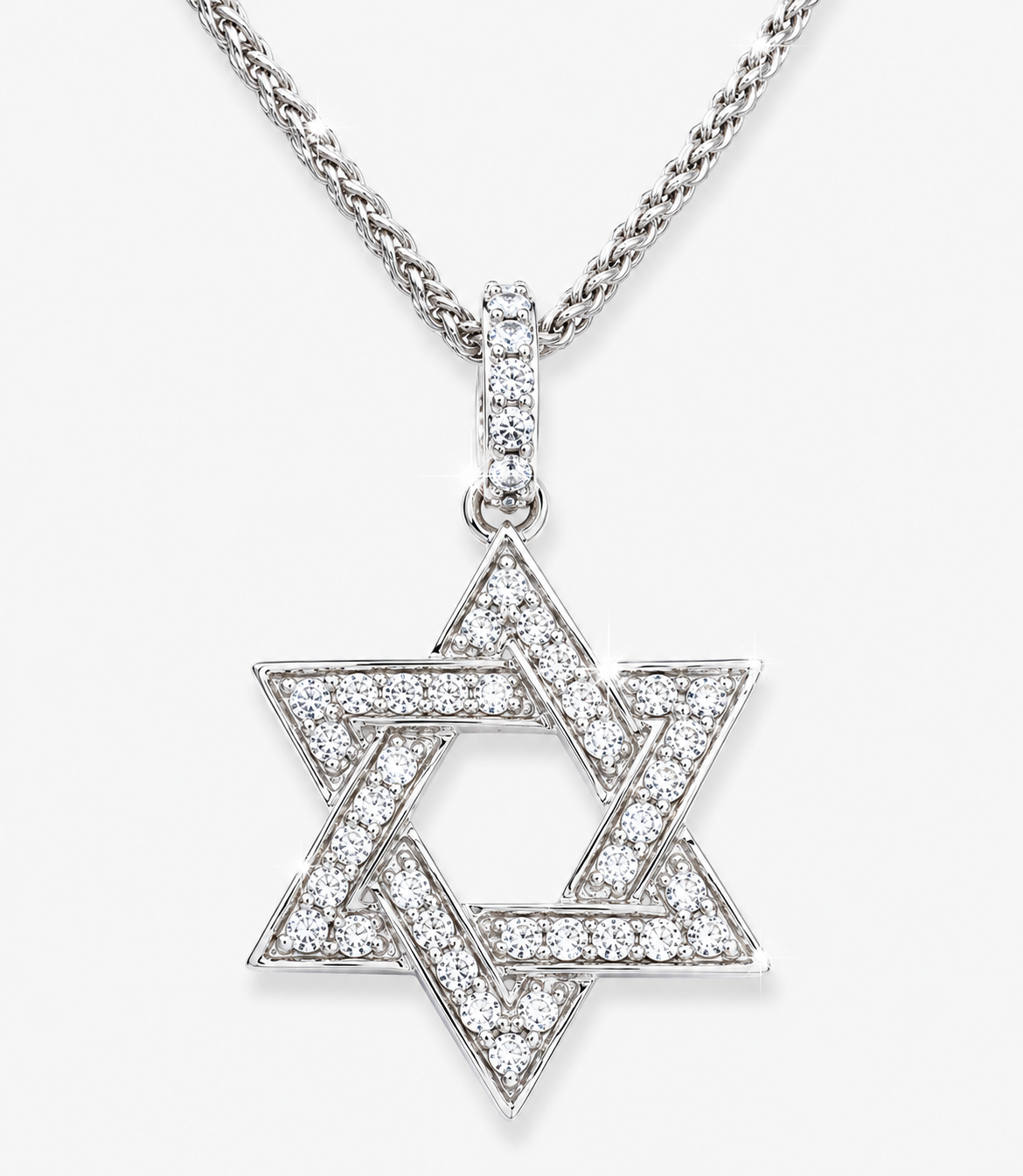Star of David Lab Diamond Pavé Pendant | The CHAI Collection