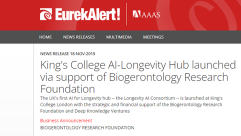 King's College AI-Longevity Hub launched via support of Biogerontology Research Foundation