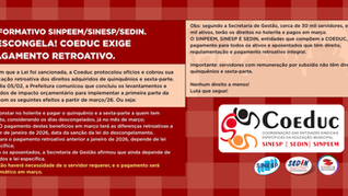 DESCONGELA COEDUC EXIGE PAGAMENTO RETROATIVO