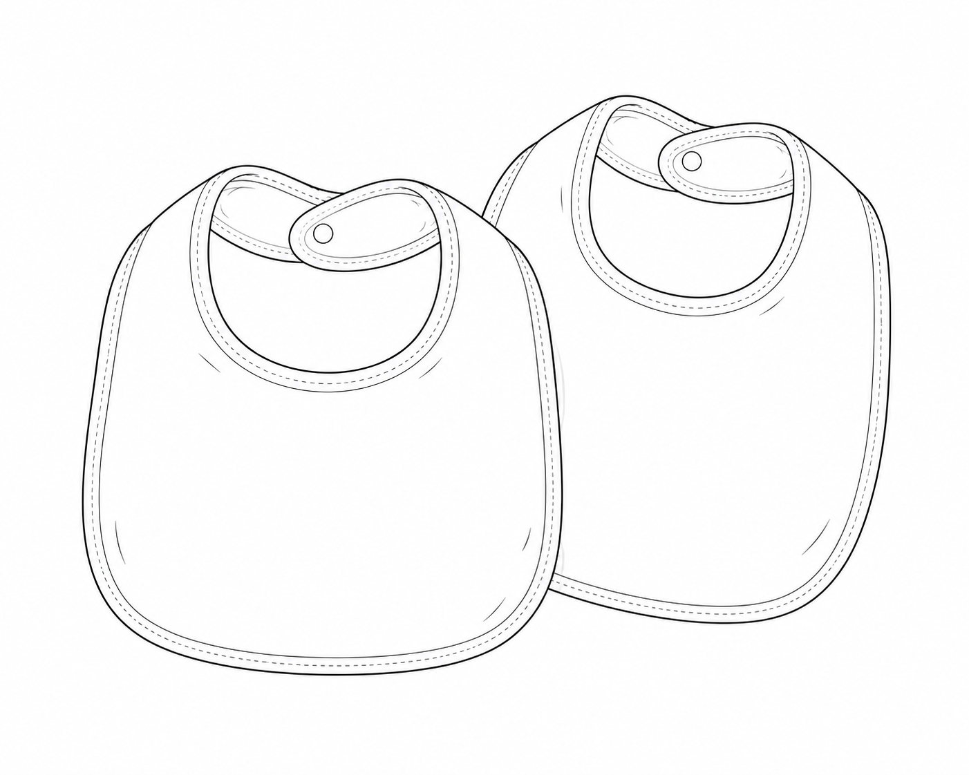 Bavoir imperméable x2 - Liste Melody