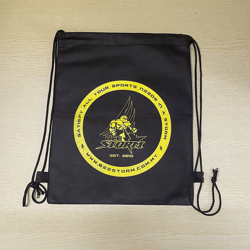 Thumbnail: Heavy-Duty Non-Woven Drawstring Backpacks
