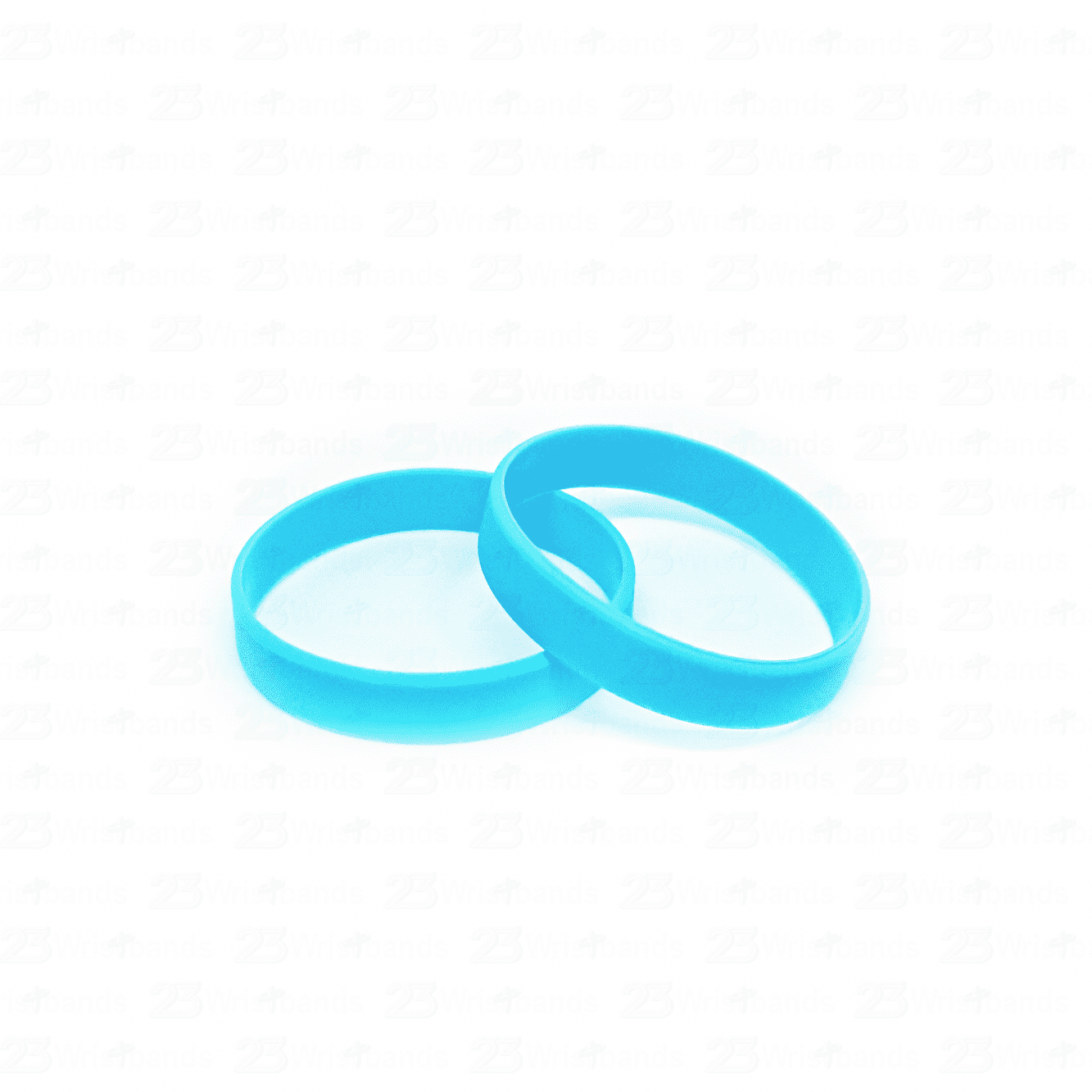 Solid Pastel Blue Silicone Wristband