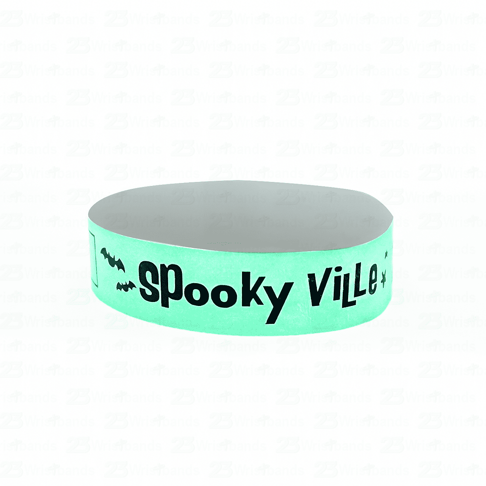 Thumbnail: Solid Tyvek Wristband with Black Printing