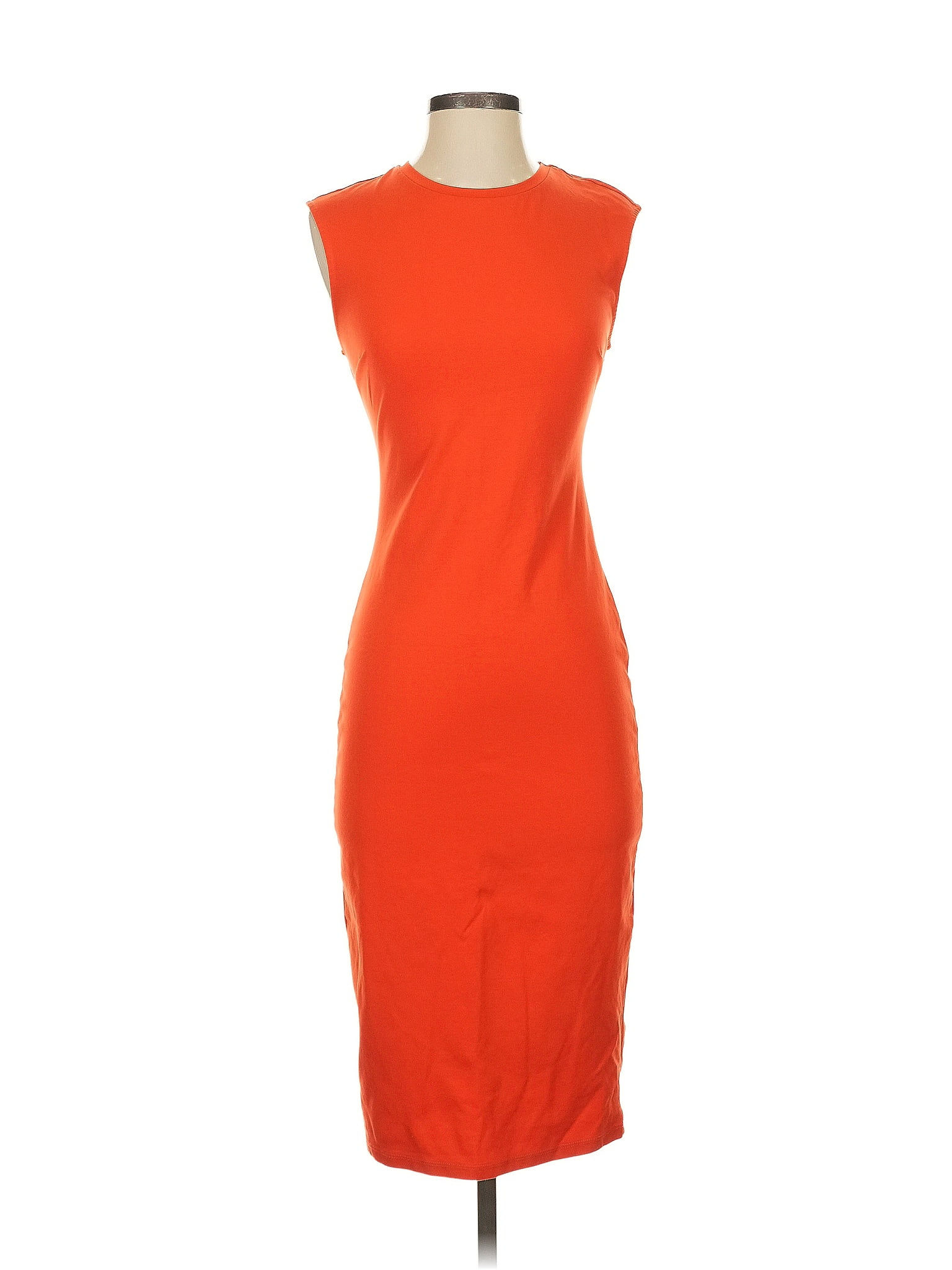 Red midi close fitted dress