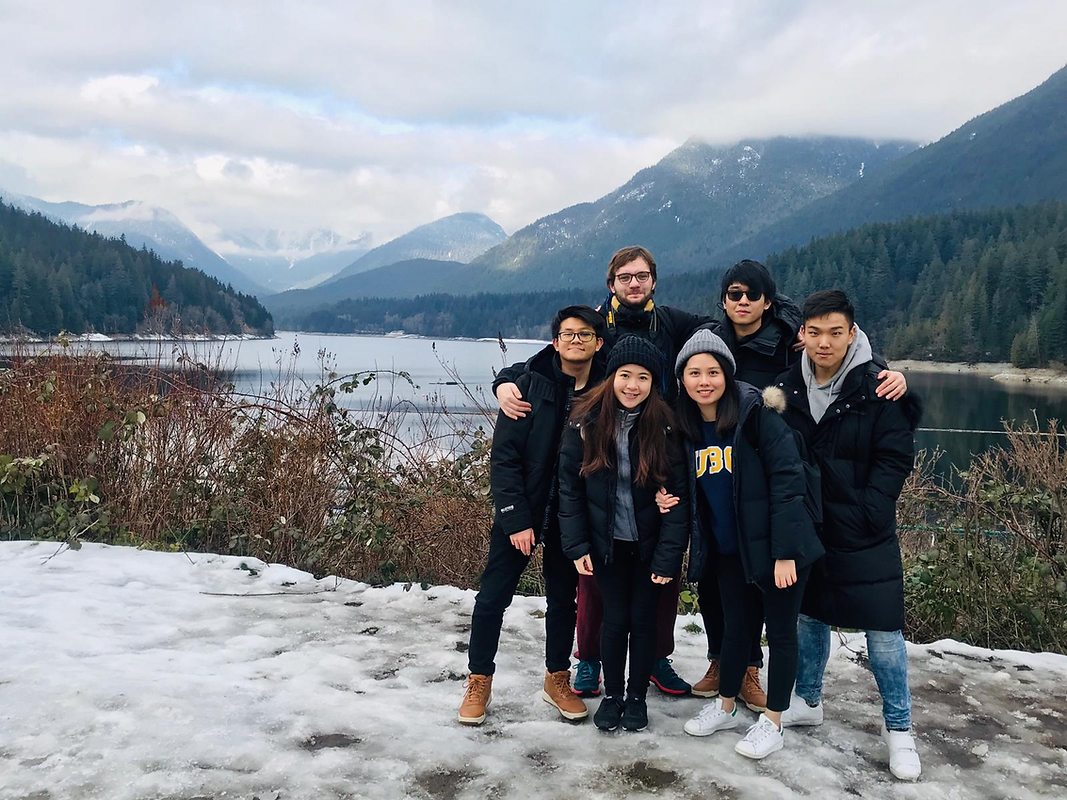 Students going on an overseas exchange programme