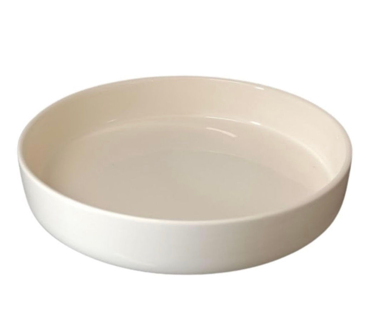 Tigela de cerâmica na cor bege 28cm