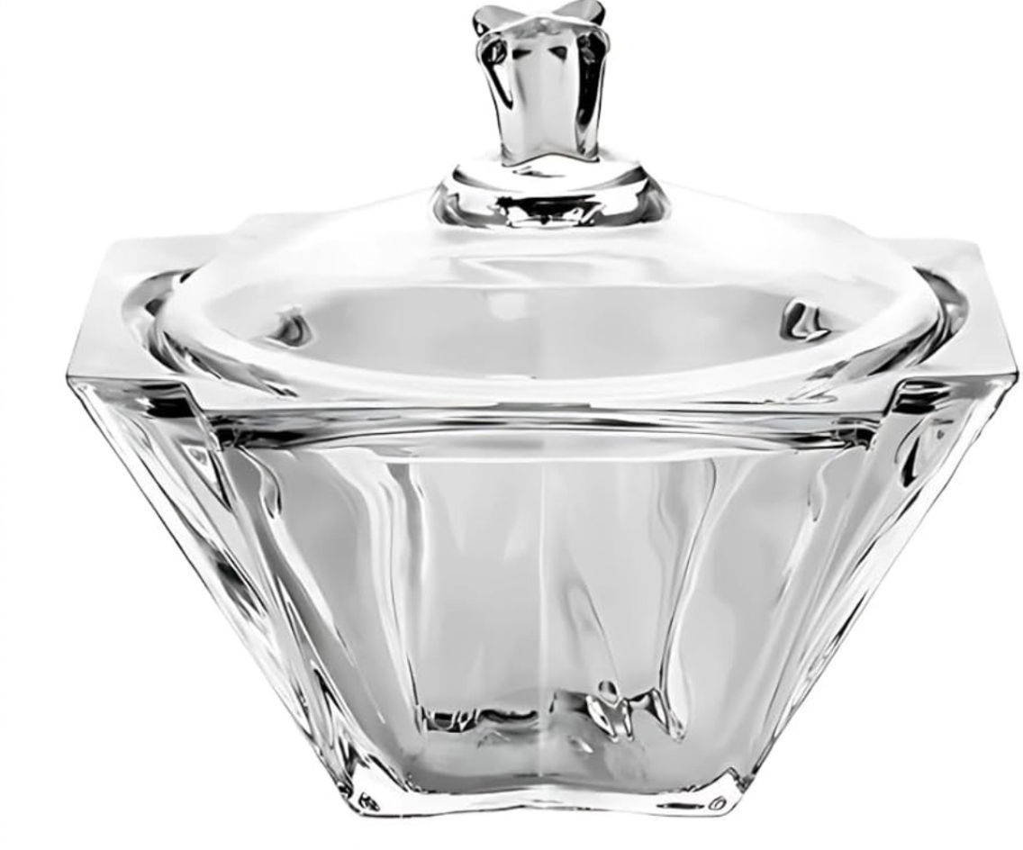 Bomboniere luxo premium de vidro Barcelona 14x7cm