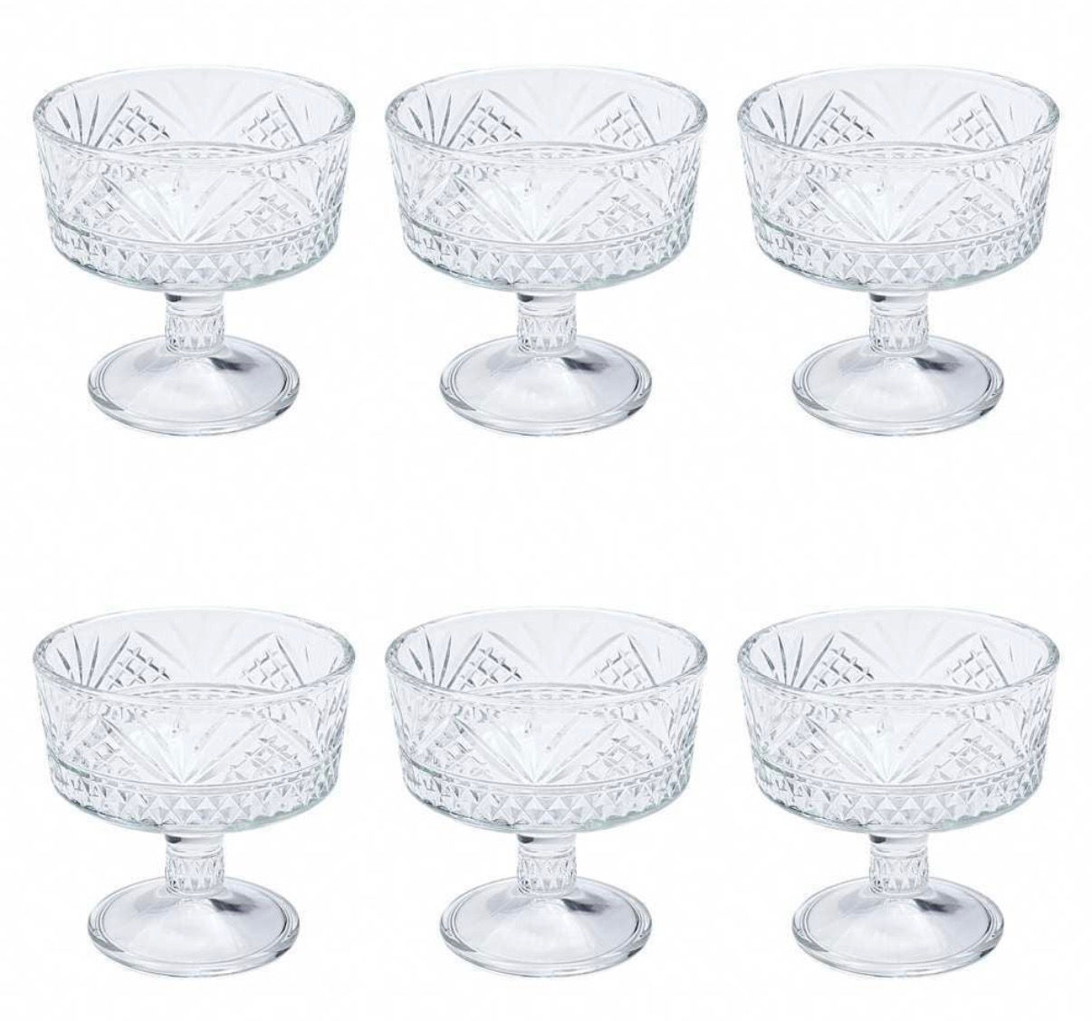 Jogo de taças de sobremesa modelo Berlim 230ml