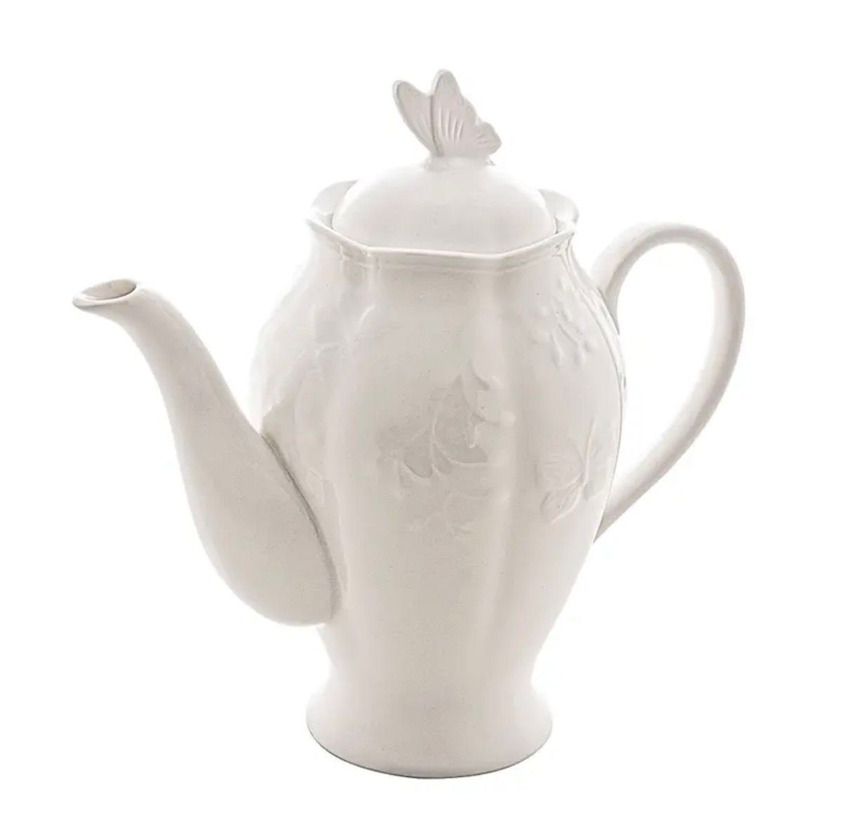 Bule de porcelana, da linha Butterfly Flower Lyor 1,25L