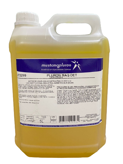 PLURON MAQ DET – Detergente para Lava-Louças Profissional com Agente Antimanchas