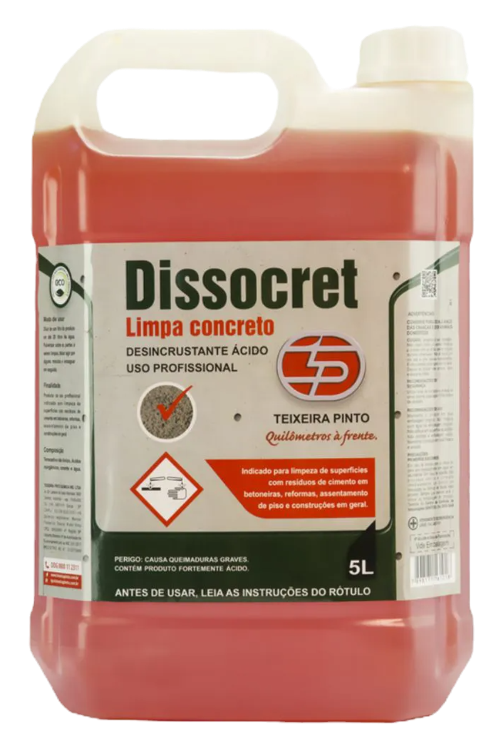 Dissocret – Removedor Profissional de Cimento para Pisos Rústicos